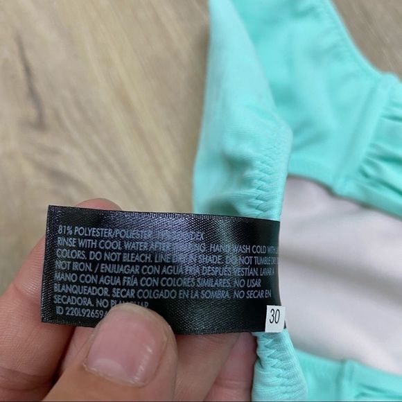 Smart & sexy rouched side mint bikini bottom M NWT - Picture 6 of 7